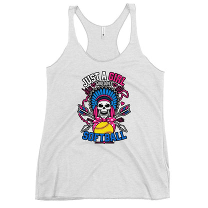 Performance | Thin Racerback Tank Top | Savage Softball | Athletics Logo