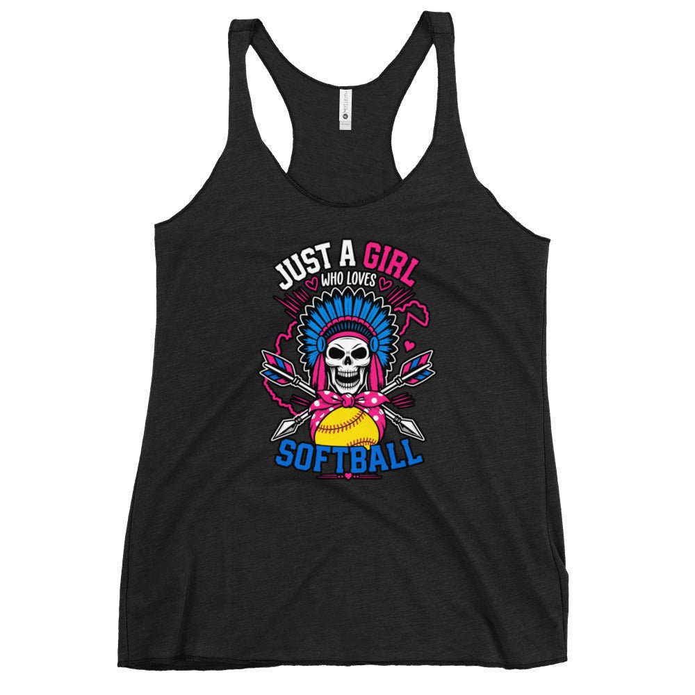 Performance | Thin Racerback Tank Top | Savage Softball | Athletics Logo