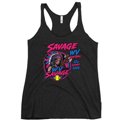 Performance | Thin Racerback Tank Top | Savage | Vanguard Logo