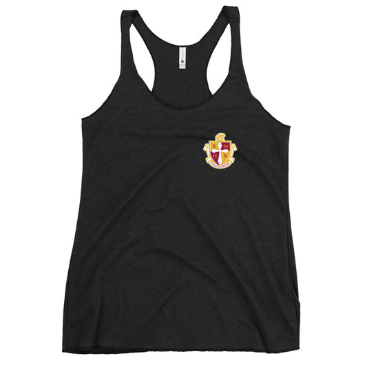 Performance | Thin Racerback Tank Top | Scecina High School Track and Field | Crest Logo