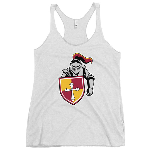 Performance | Thin Racerback Tank Top | Scecina High School Track and Field | Crusader Logo