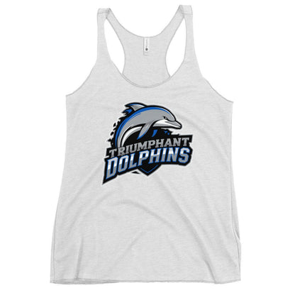 Performance | Thin Racerback Tank Top | SE Triumphant Dolphins | Dolphins Mascot Logo