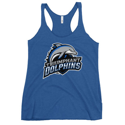 Performance | Thin Racerback Tank Top | SE Triumphant Dolphins | Dolphins Mascot Logo