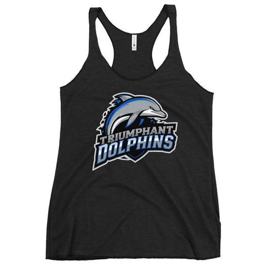 Performance | Thin Racerback Tank Top | SE Triumphant Dolphins | Dolphins Mascot Logo
