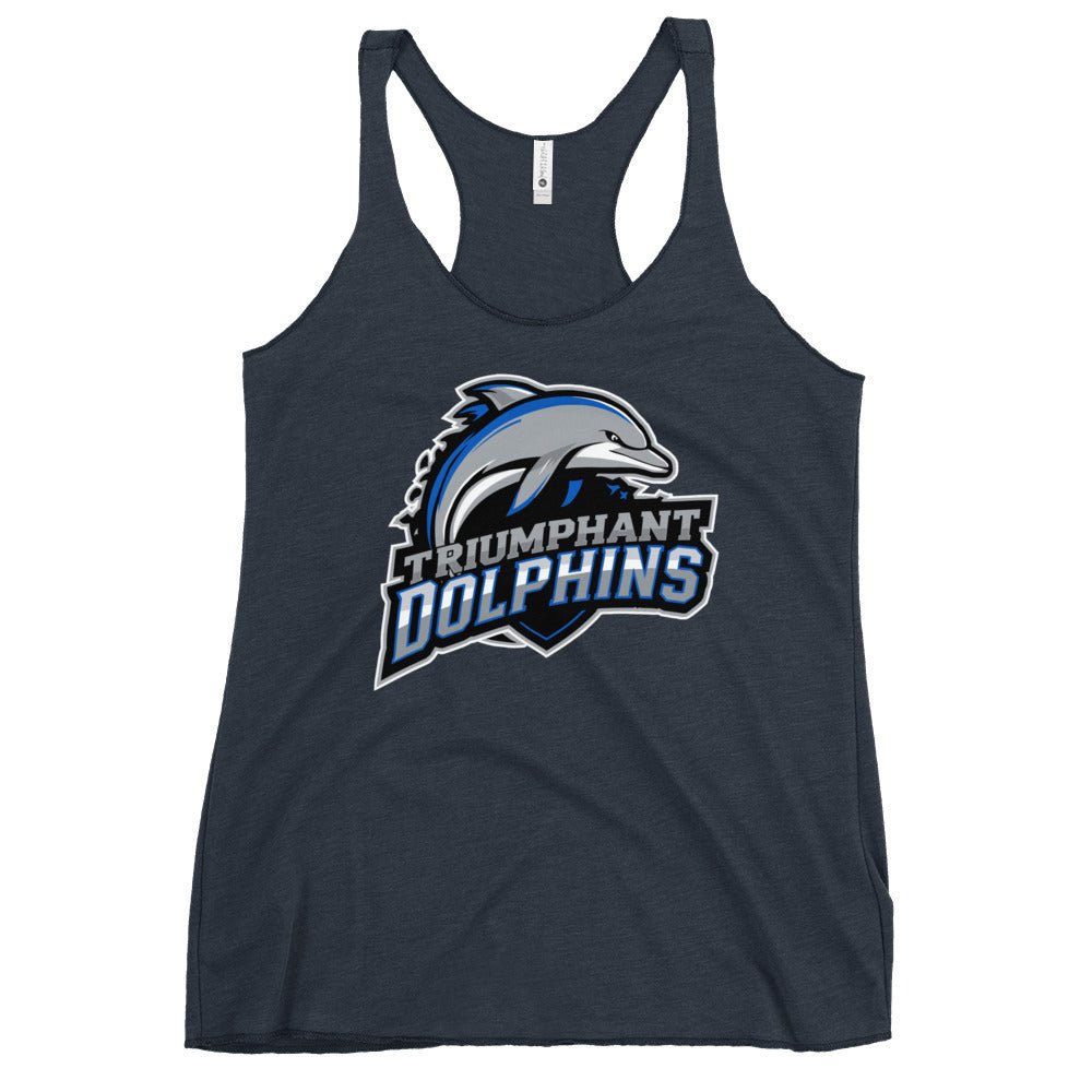 Performance | Thin Racerback Tank Top | SE Triumphant Dolphins | Dolphins Mascot Logo