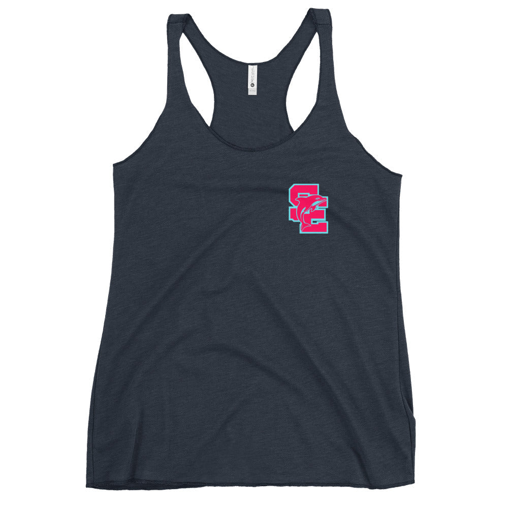 Performance | Thin Racerback Tank Top | SE Triumphant Dolphins | SE Alt Logo