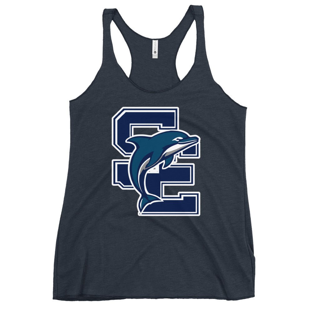 Performance | Thin Racerback Tank Top | SE Triumphant Dolphins | SE Logo