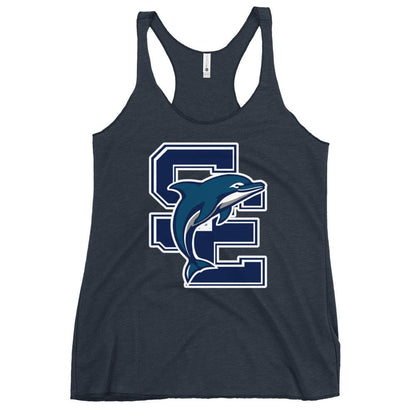 Performance | Thin Racerback Tank Top | SE Triumphant Dolphins | SE Logo