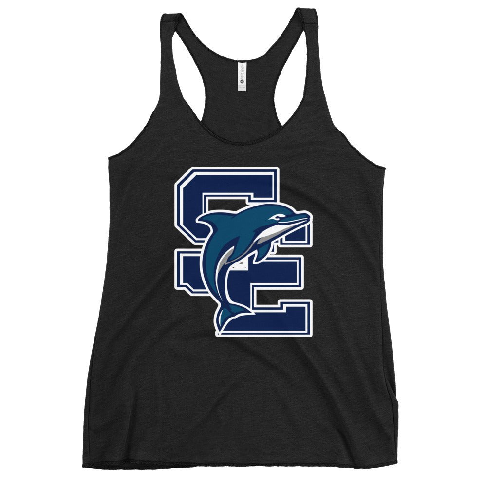 Performance | Thin Racerback Tank Top | SE Triumphant Dolphins | SE Logo