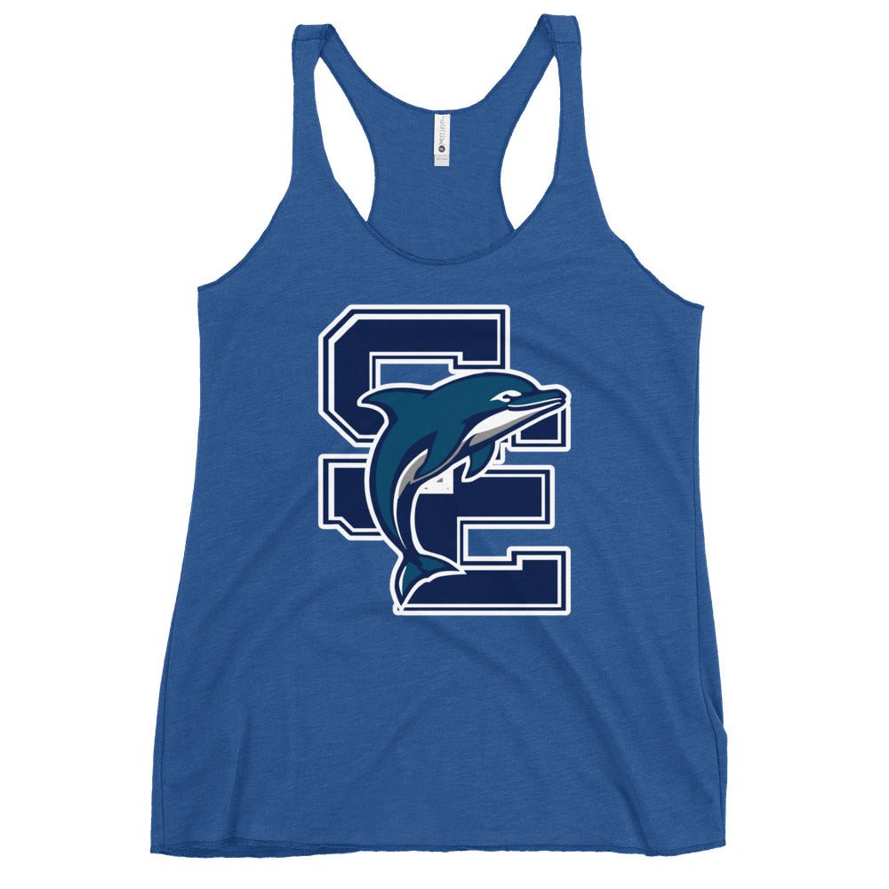 Performance | Thin Racerback Tank Top | SE Triumphant Dolphins | SE Logo