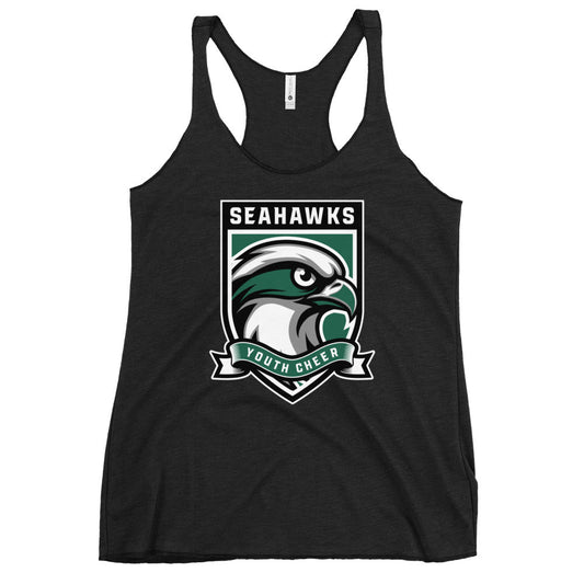 Performance | Thin Racerback Tank Top | Seahawks Youth Cheer | Shield Logo