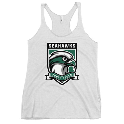 Performance | Thin Racerback Tank Top | Seahawks Youth Cheer | Shield Logo