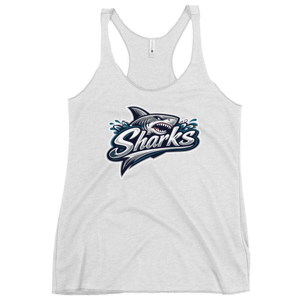 Performance | Thin Racerback Tank Top | Sharks | Sharks Logo