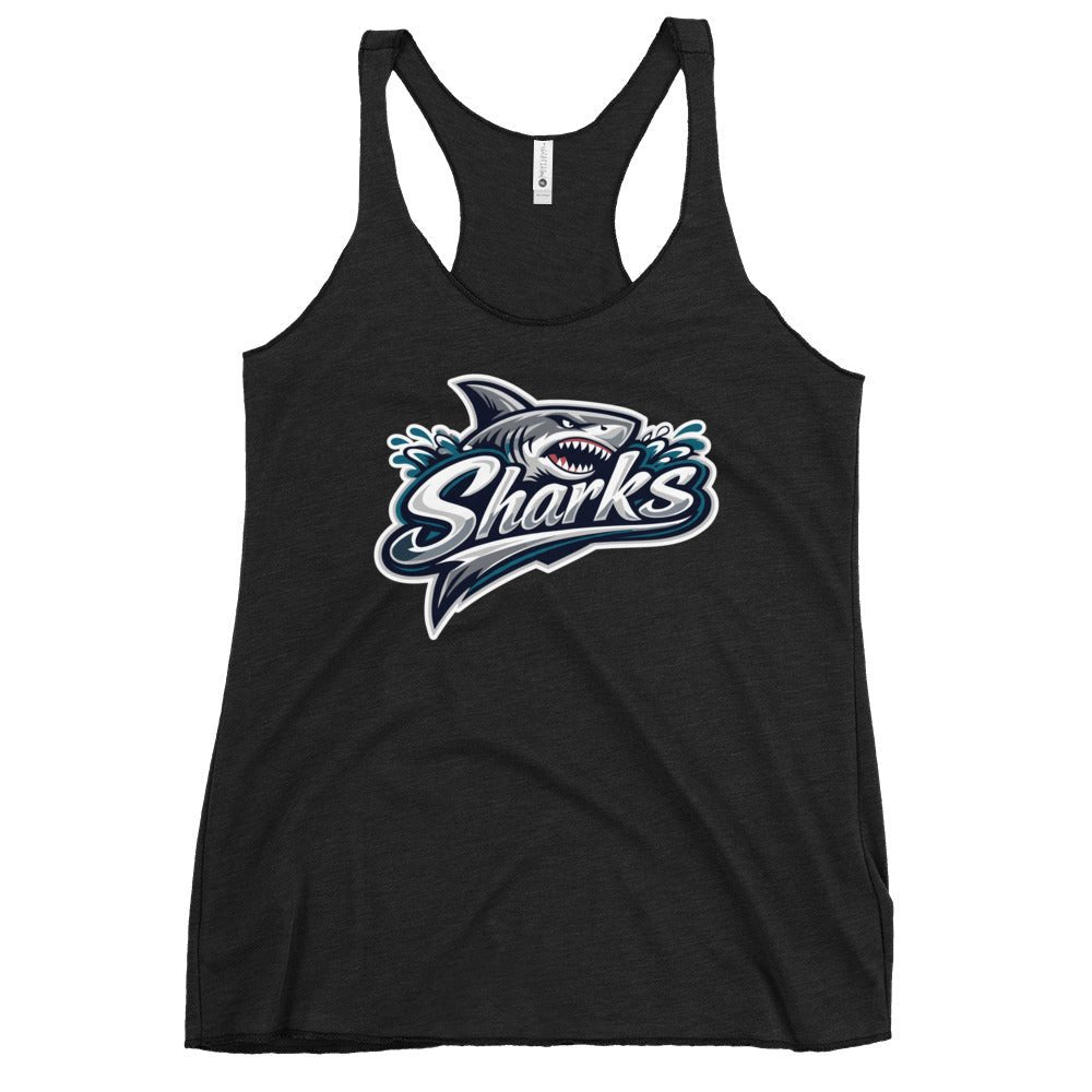 Performance | Thin Racerback Tank Top | Sharks | Sharks Logo
