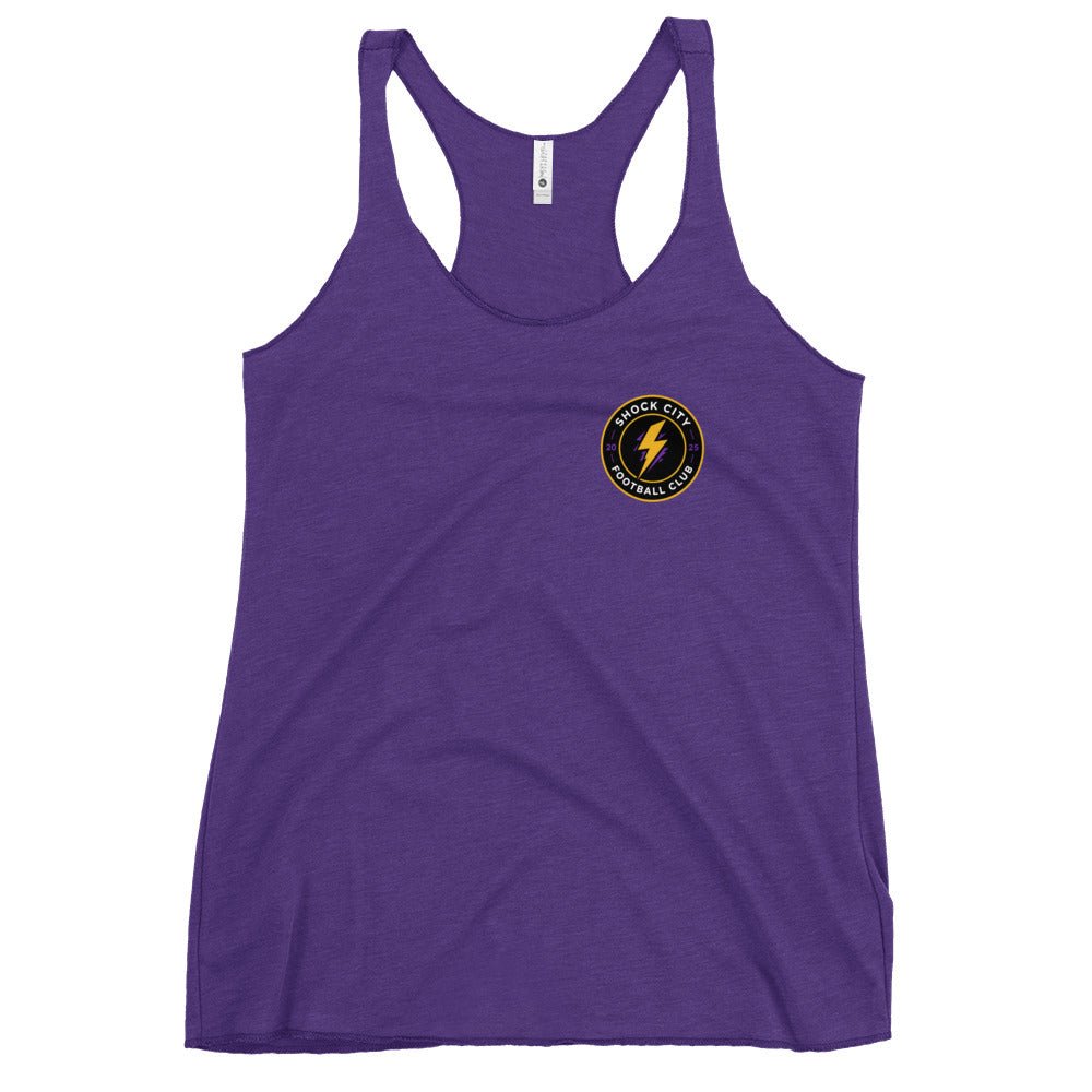 Performance | Thin Racerback Tank Top | Shock City FC | Badge Logo