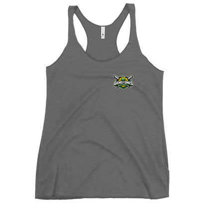 Performance | Thin Racerback Tank Top | Silver Valley Gemstones | Vanguard Logo