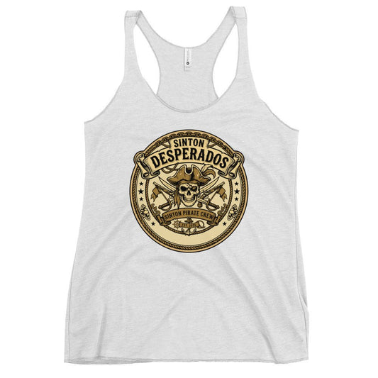Performance | Thin Racerback Tank Top | Sinton Desperados Baseball | Badge Logo