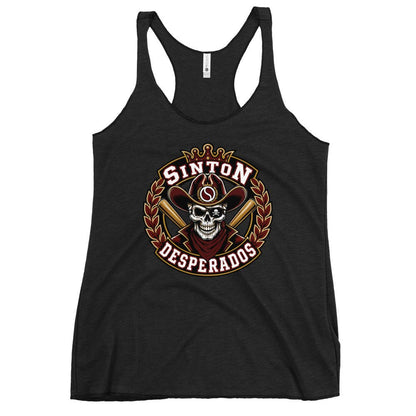 Performance | Thin Racerback Tank Top | Sinton Desperados Baseball | Ridge Varsity Logo