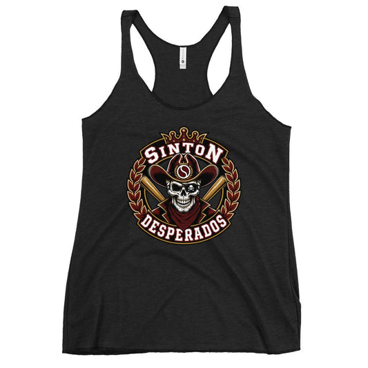 Performance | Thin Racerback Tank Top | Sinton Desperados Baseball | Ridge Varsity Logo