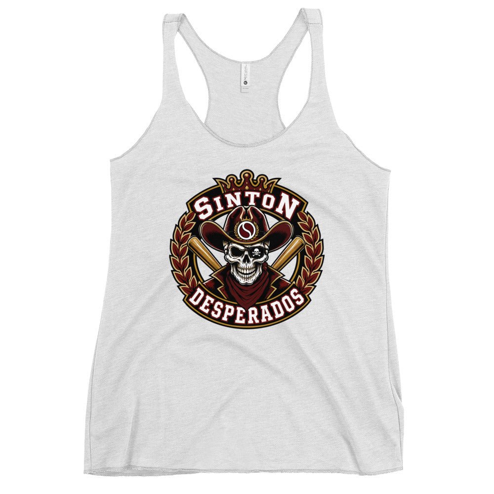 Performance | Thin Racerback Tank Top | Sinton Desperados Baseball | Ridge Varsity Logo