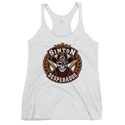 Performance | Thin Racerback Tank Top | Sinton Desperados Baseball | Ridge Varsity Logo