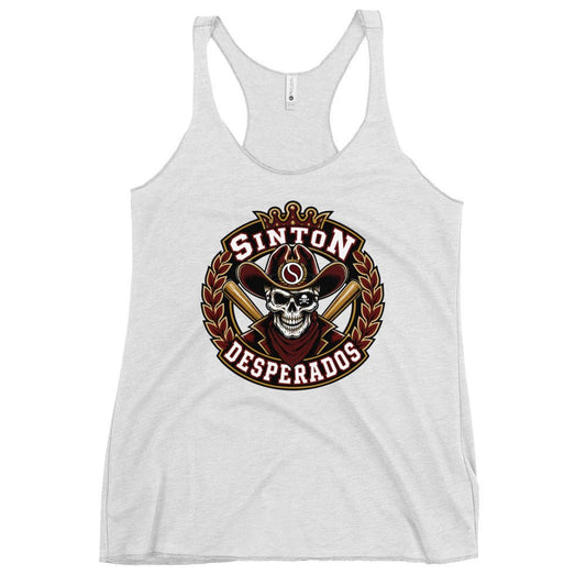 Performance | Thin Racerback Tank Top | Sinton Desperados Baseball | Ridge Varsity Logo