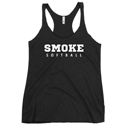 Performance | Thin Racerback Tank Top | Smoke 14U Softball | Crest Logo