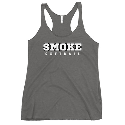 Performance | Thin Racerback Tank Top | Smoke 14U Softball | Crest Logo