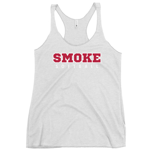 Performance | Thin Racerback Tank Top | Smoke 14U Softball | Modern Script Logo