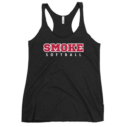 Performance | Thin Racerback Tank Top | Smoke 14U Softball | Modern Script Logo