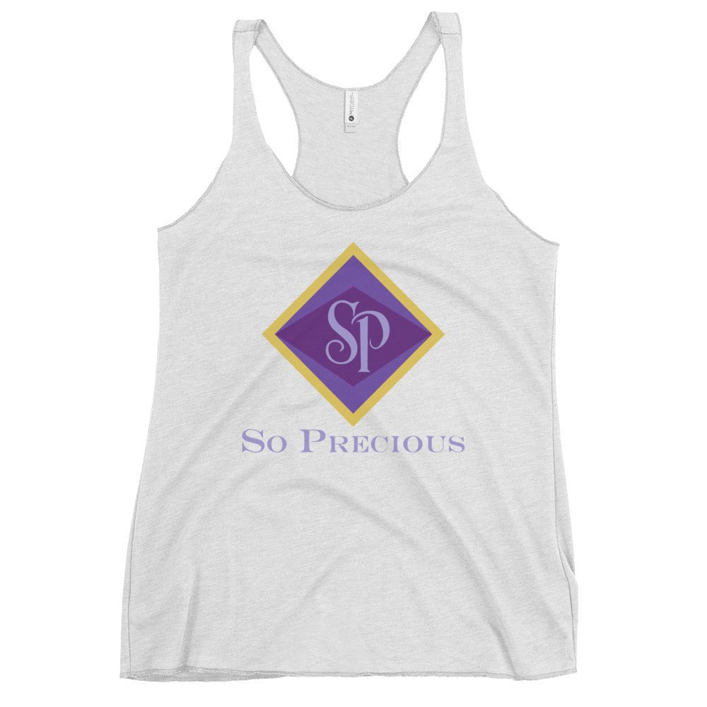 Performance | Thin Racerback Tank Top | So Precious Goods | Amethyst Aura Logo