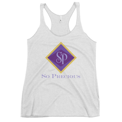Performance | Thin Racerback Tank Top | So Precious Goods | Amethyst Aura Logo