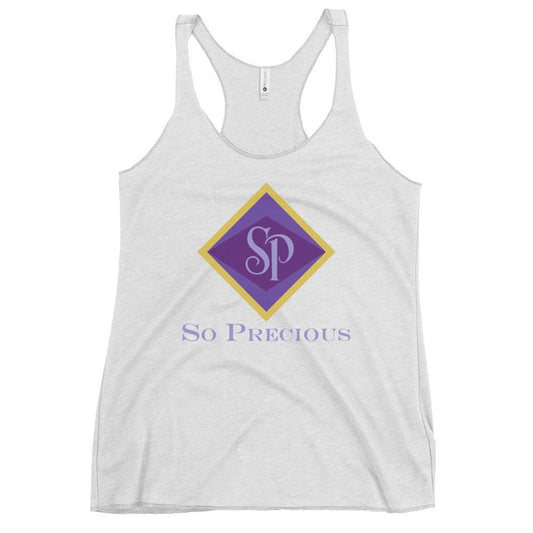 Performance | Thin Racerback Tank Top | So Precious Goods | Amethyst Aura Logo