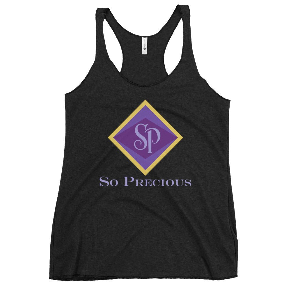 Performance | Thin Racerback Tank Top | So Precious Goods | Amethyst Aura Logo
