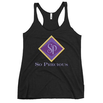 Performance | Thin Racerback Tank Top | So Precious Goods | Amethyst Aura Logo