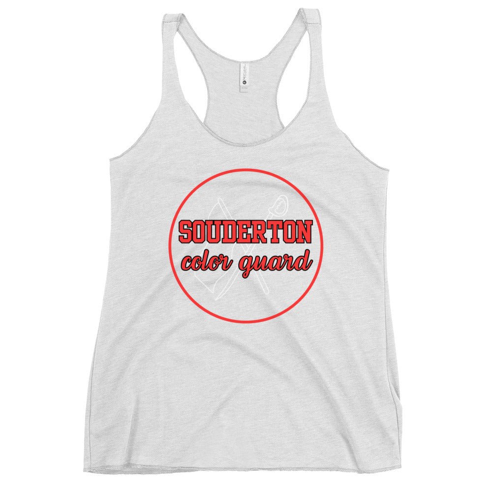Performance | Thin Racerback Tank Top | Souderton Color Guard | Badge Logo