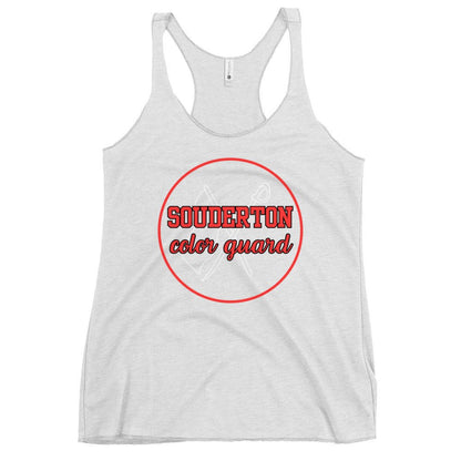 Performance | Thin Racerback Tank Top | Souderton Color Guard | Badge Logo