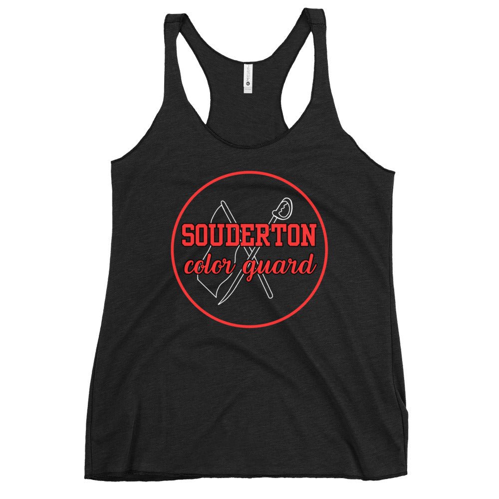 Performance | Thin Racerback Tank Top | Souderton Color Guard | Badge Logo