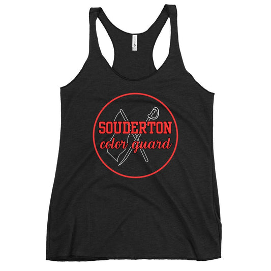 Performance | Thin Racerback Tank Top | Souderton Color Guard | Badge Logo