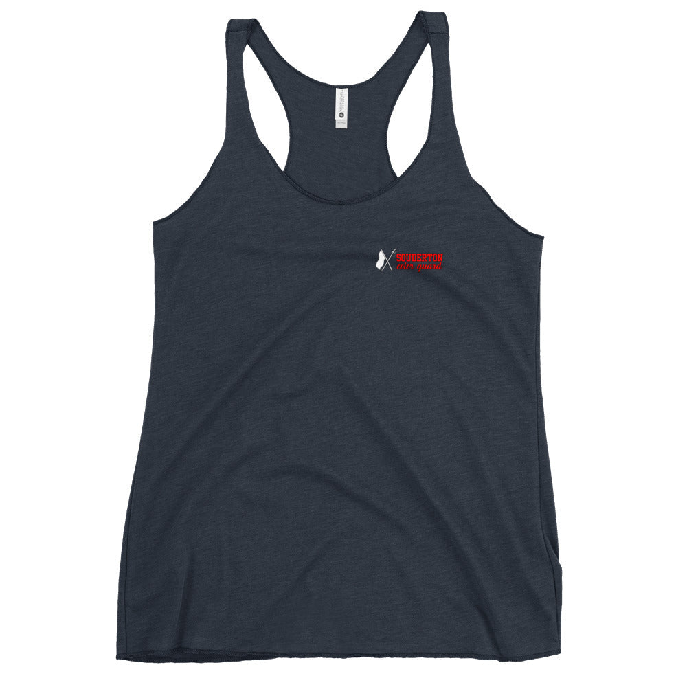 Performance | Thin Racerback Tank Top | Souderton Color Guard | Crest Logo
