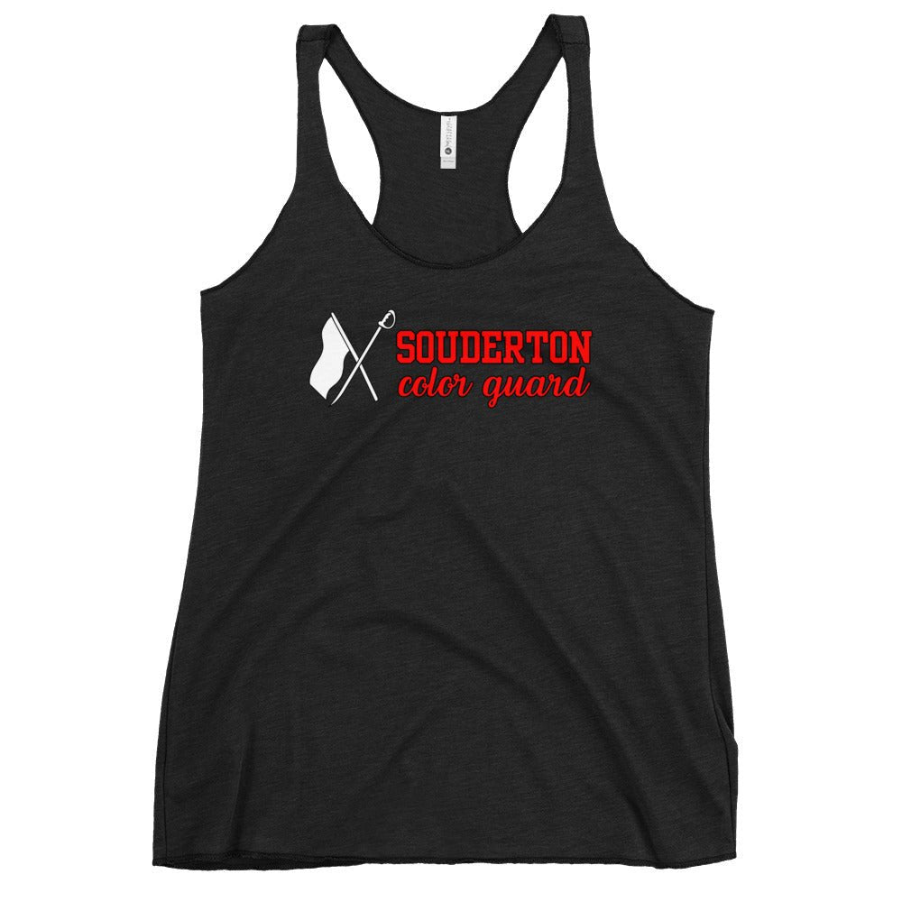 Performance | Thin Racerback Tank Top | Souderton Color Guard | Vanguard Banner Logo