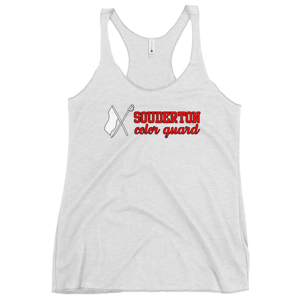 Performance | Thin Racerback Tank Top | Souderton Color Guard | Vanguard Banner Logo