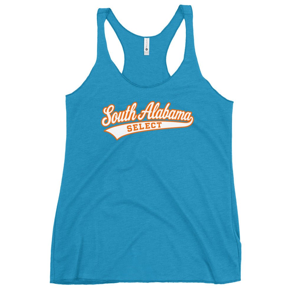Performance | Thin Racerback Tank Top | South Alabama Select 8U | Athletics Logo