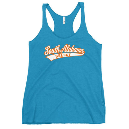 Performance | Thin Racerback Tank Top | South Alabama Select 8U | Athletics Logo