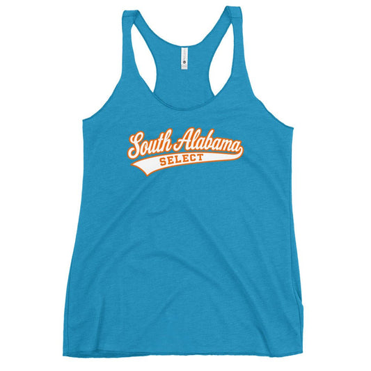 Performance | Thin Racerback Tank Top | South Alabama Select 8U | Athletics Logo