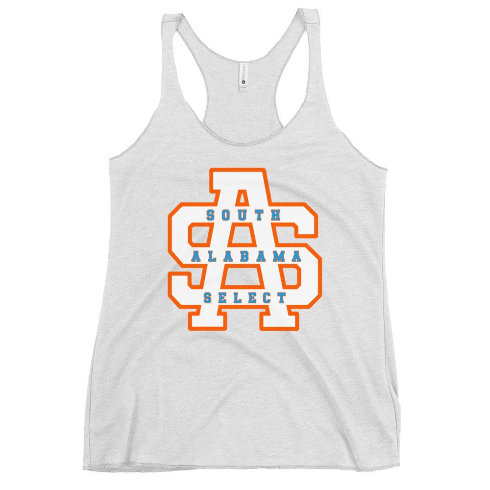 Performance | Thin Racerback Tank Top | South Alabama Select 8U | Letter Crest Logo