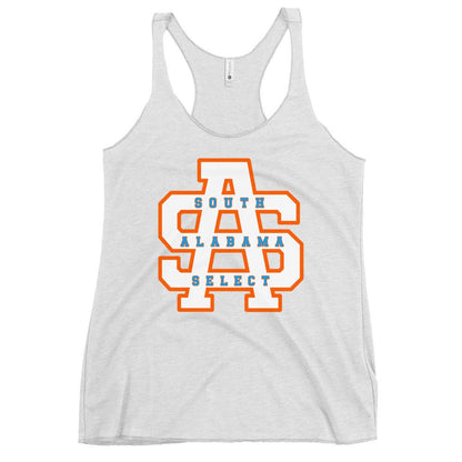Performance | Thin Racerback Tank Top | South Alabama Select 8U | Letter Crest Logo