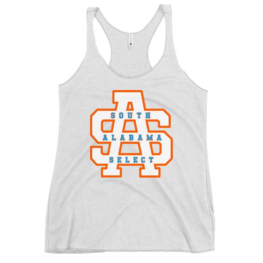 Performance | Thin Racerback Tank Top | South Alabama Select 8U | Letter Crest Logo