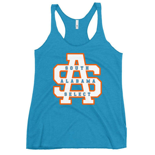 Performance | Thin Racerback Tank Top | South Alabama Select 8U | Letter Crest Logo