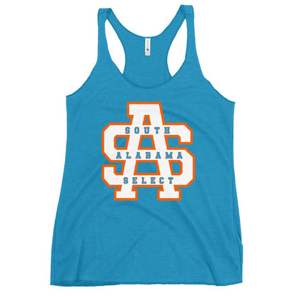 Performance | Thin Racerback Tank Top | South Alabama Select 8U | Letter Crest Logo